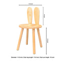 Turquoise resin kids chair back view showing frame construction