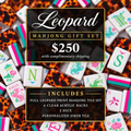 Luxury Leopard Mahjong Combo | American Mahjong Set with Acrylic Racks, Dice & Personalized Joker Tile