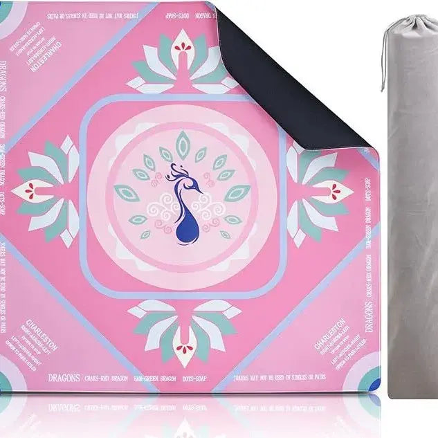 Pink Glitter Mahjong Tile Set – Acrylic Engraved (166 Tiles)