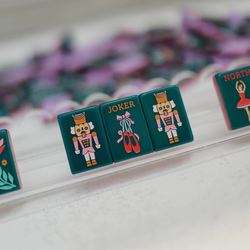 Nutcracker Ballet Mahjong Collector's Set – Tiles, Mat, Racks & Dice