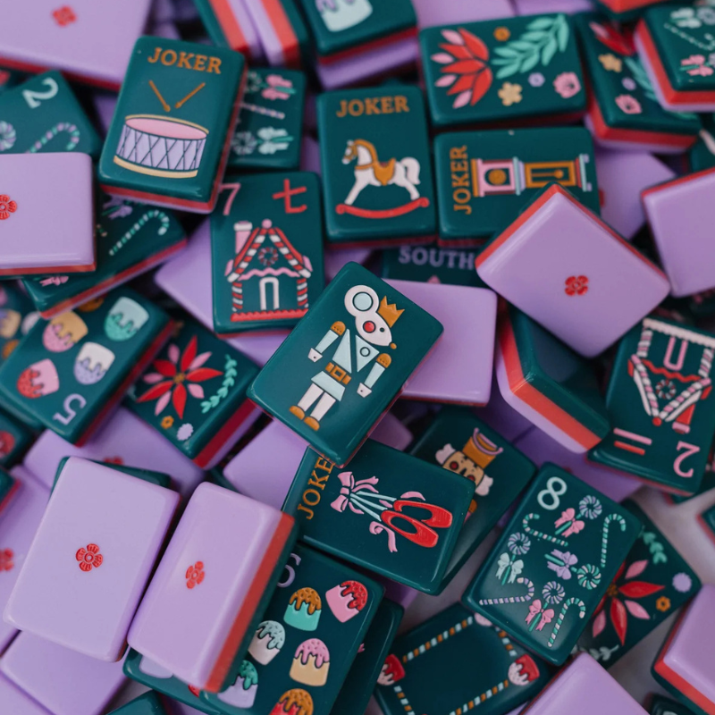 Nutcracker Ballet Mahjong Collector's Set – Tiles, Mat, Racks & Dice