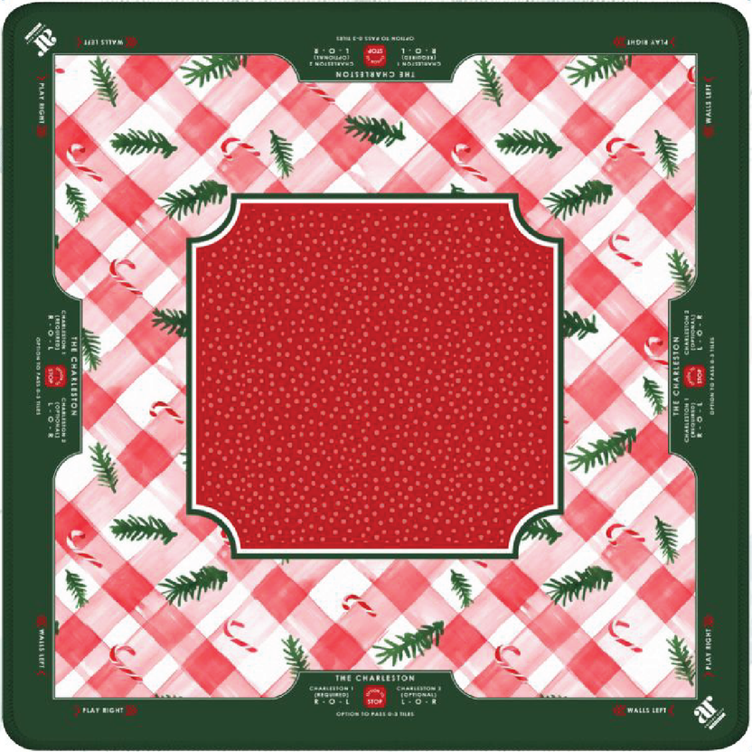 Vintage Illustrated Mahjong Gift Set – Tiles, Dice & Charm Earrings