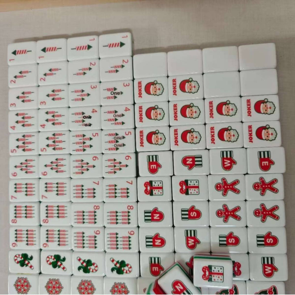 Marble Elegant Mahjong Collector's Set – Tiles, Mat, Racks & Dice