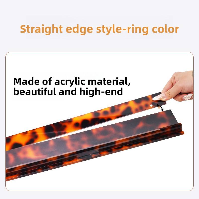 American Mahjong Tile Rack – Straight Edge Ruler (Multi-Style Acrylic Finish)
